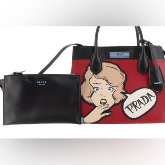 PRADA 2018 comic book themed bag purse tote - Picture 9 of 15